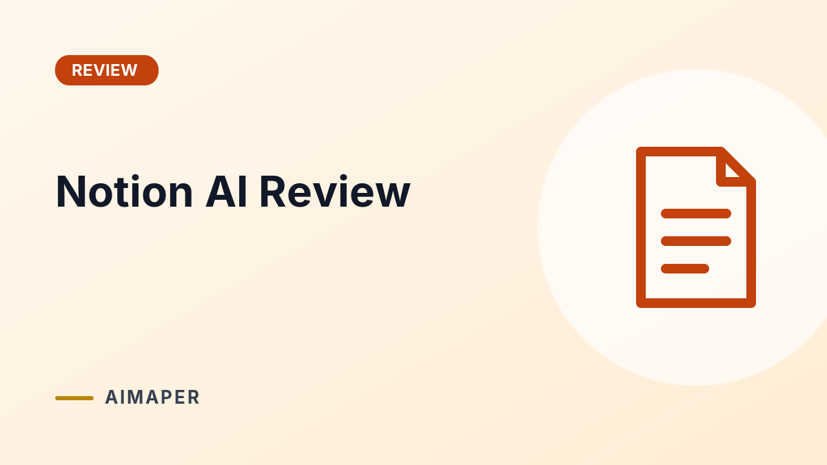 Notion AI Review (2026) cover