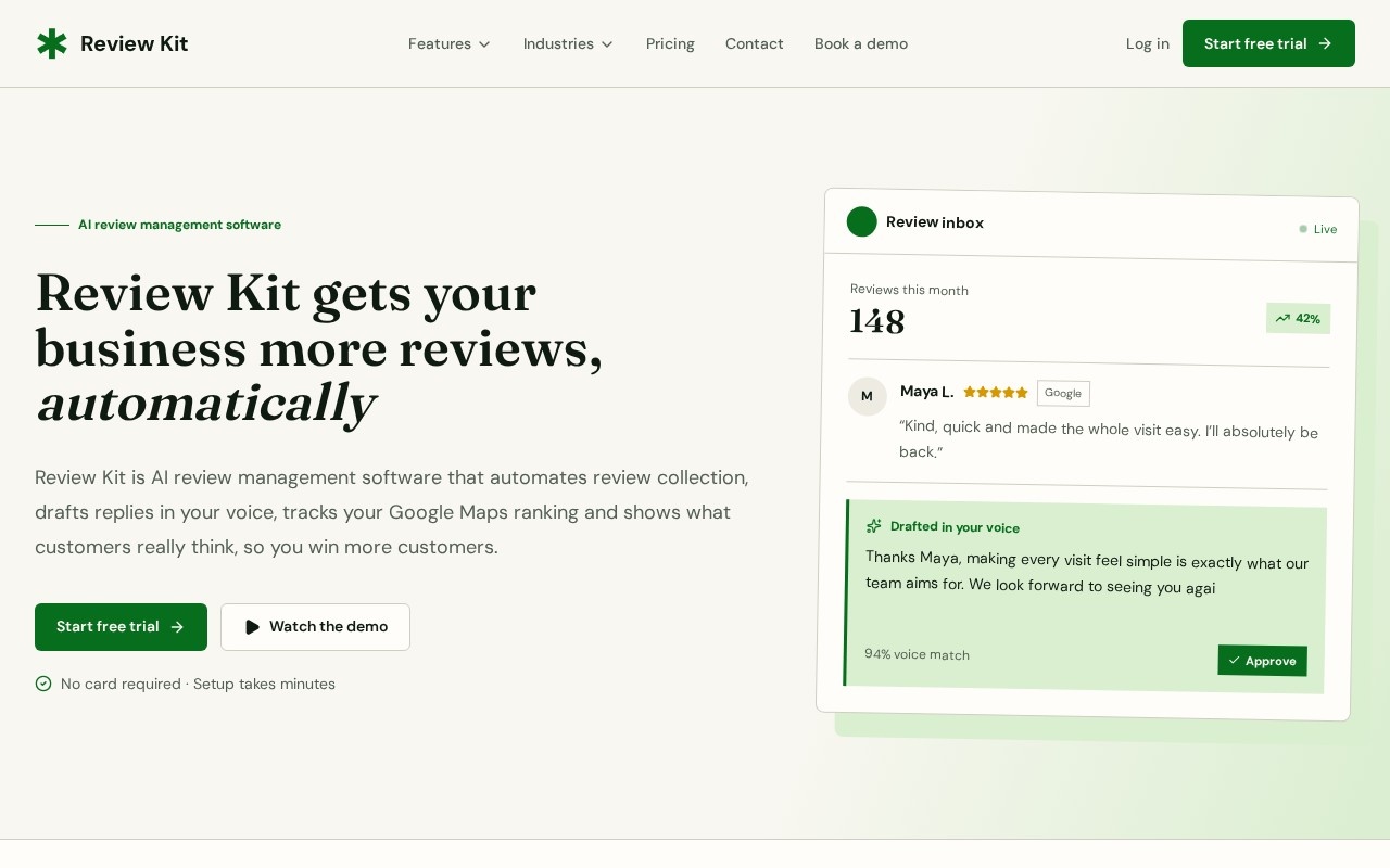 Reviewreply screenshot