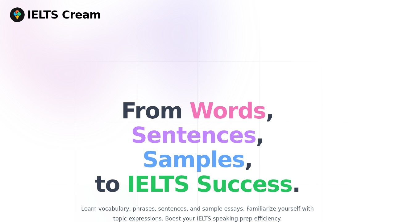 Cream Ielts Speaking Prep App screenshot