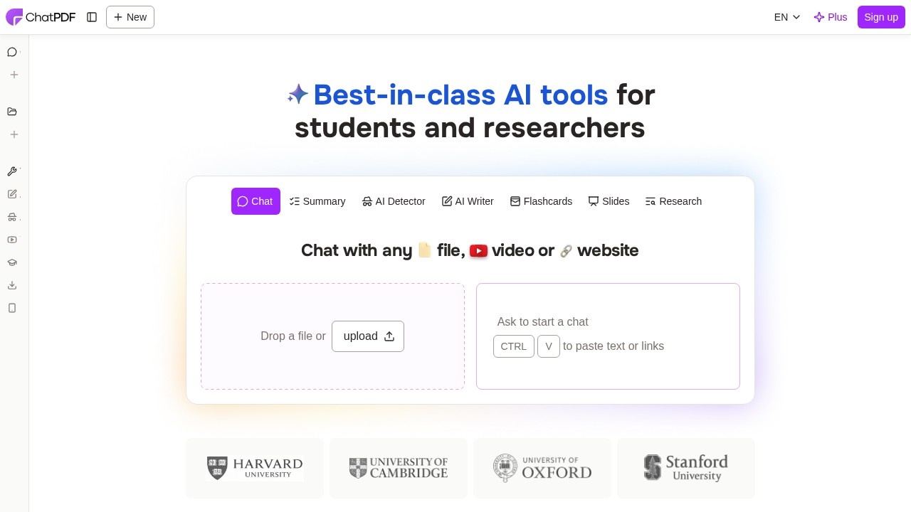 ChatPDF screenshot