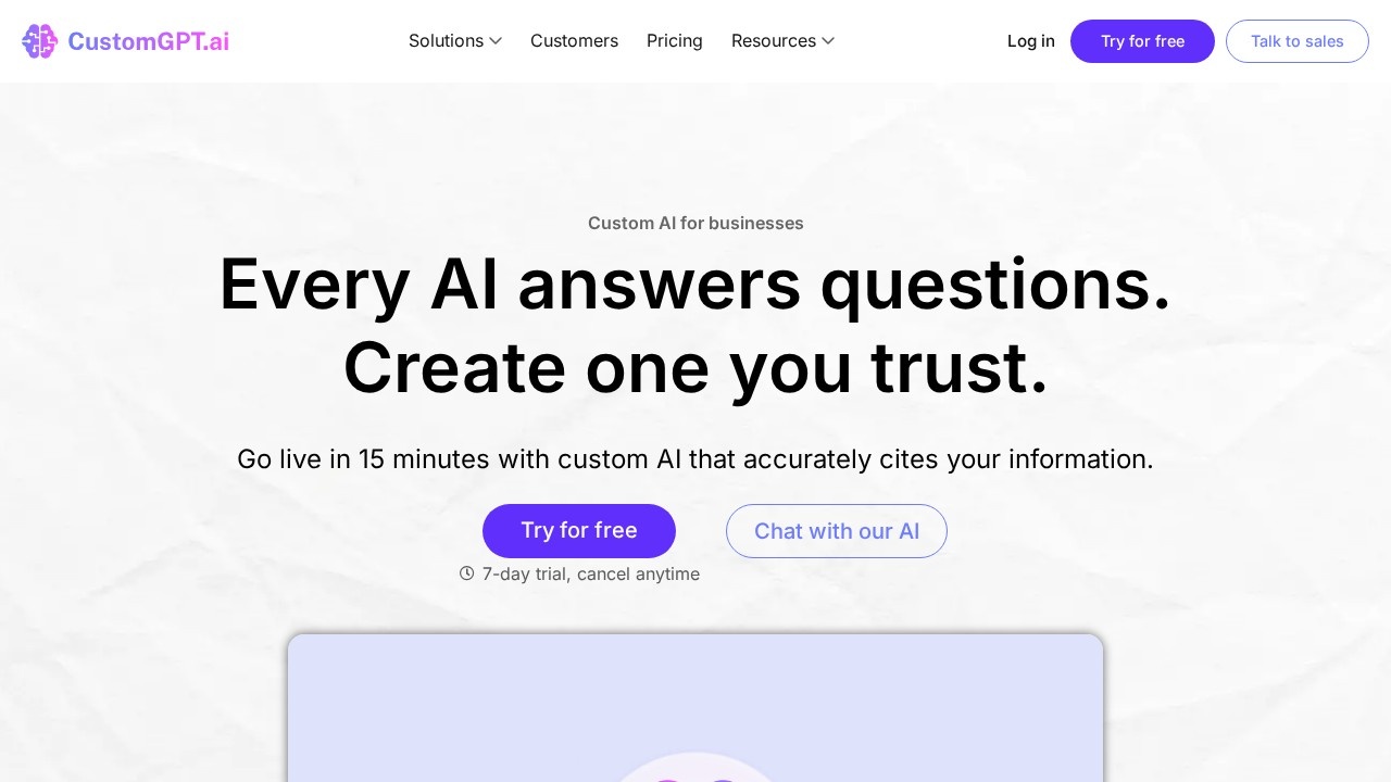 Customgpt screenshot