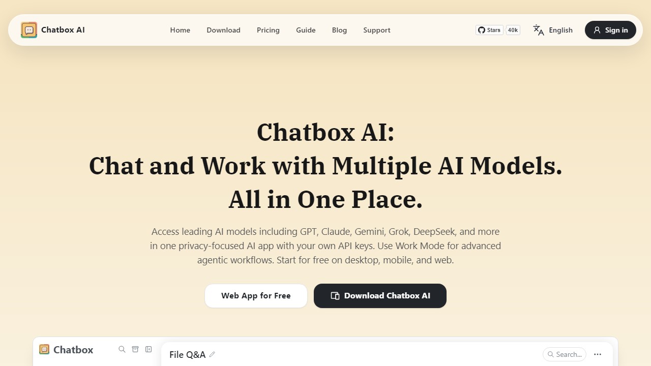 Chatbox screenshot