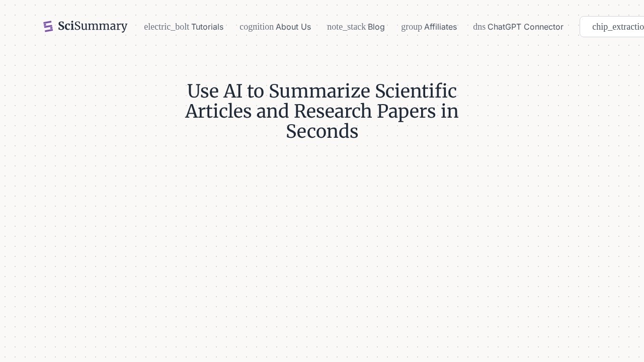 Scisummary screenshot