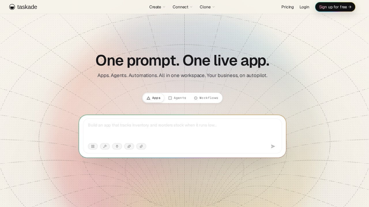 Taskade screenshot