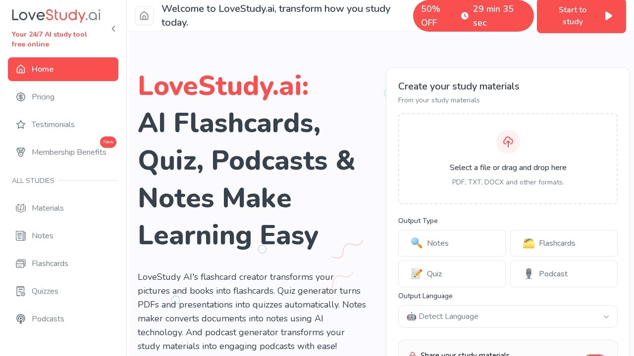 Lovestudy screenshot