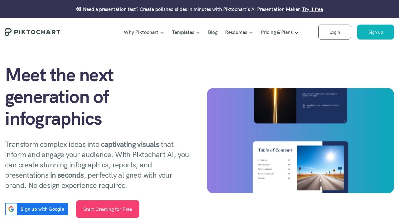 Piktochart Com screenshot
