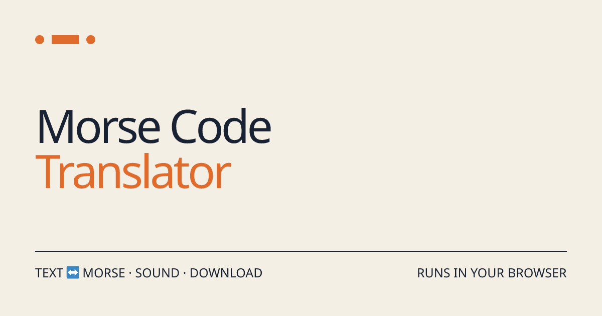 Morse Code Translator screenshot