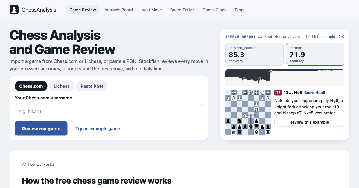 ChessAnalysis screenshot