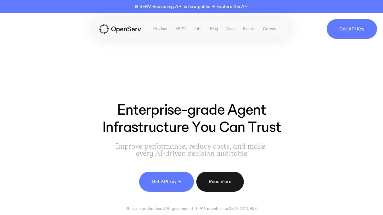 Openserv screenshot