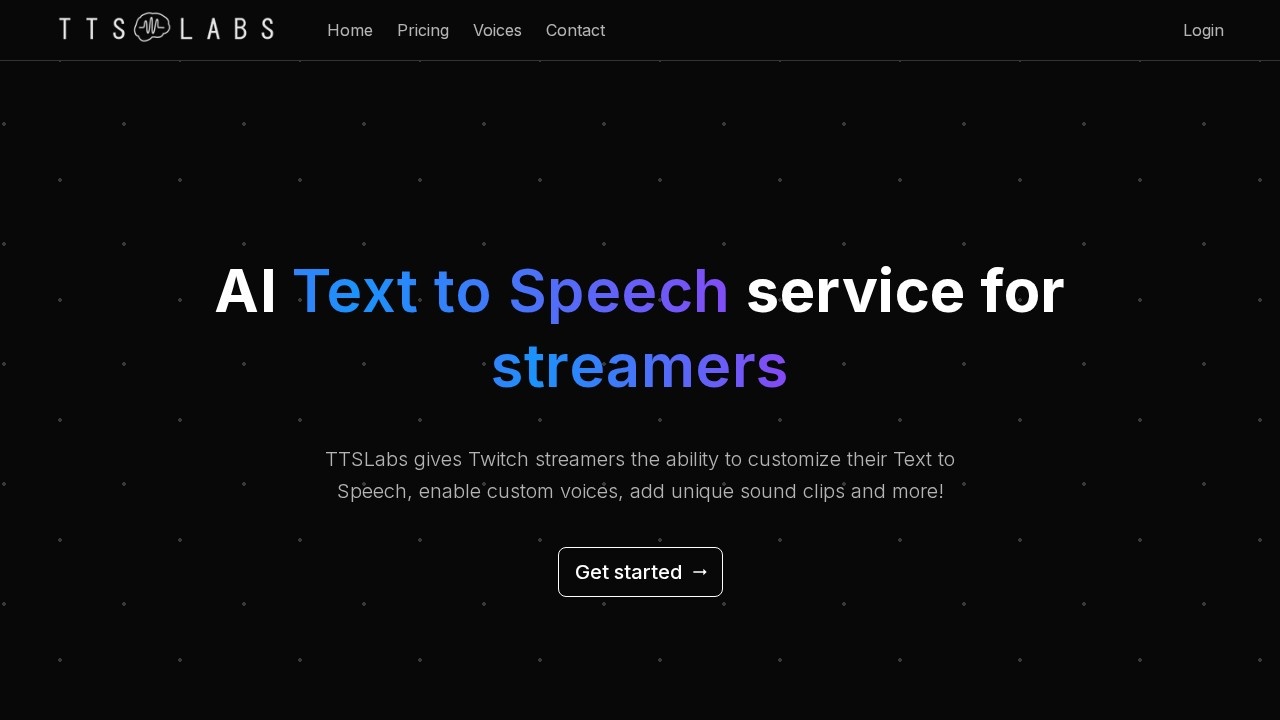 Ttslabs screenshot