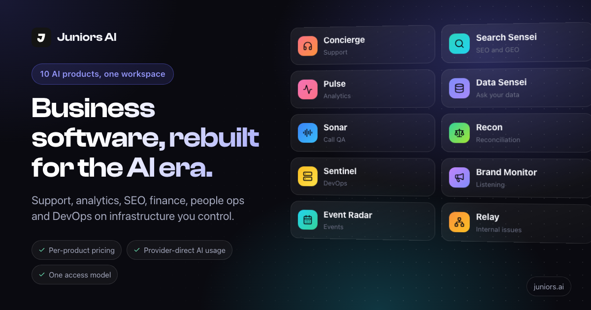 Concierge by Juniors AI screenshot