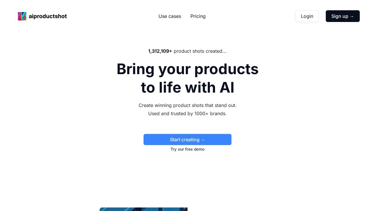 AI Product Shot screenshot