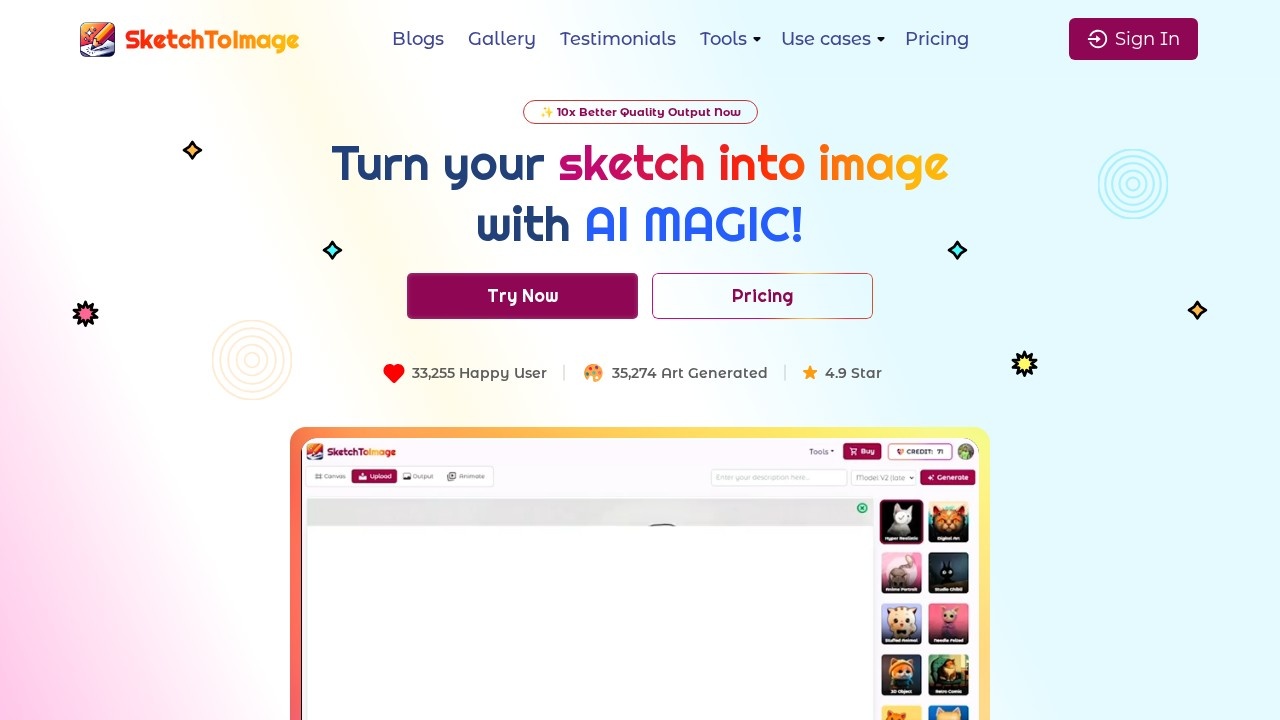 Scribble To Art screenshot