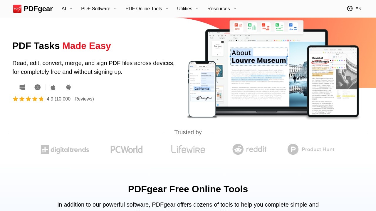 Pdfgear screenshot